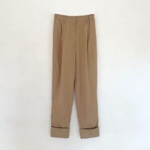 Prada high waisted trousers pants khaki IT 38 S M